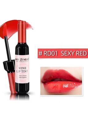 MANZI MIAO Wine Lip Tint - Sexy Red (RD01)